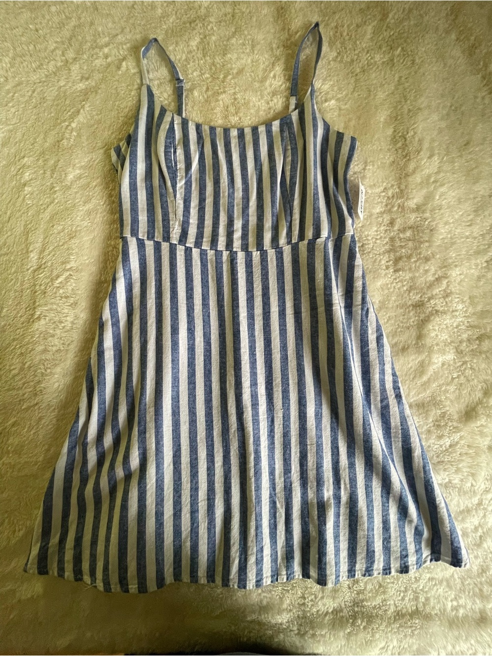 Old Navy Blue and White Striped Sundress